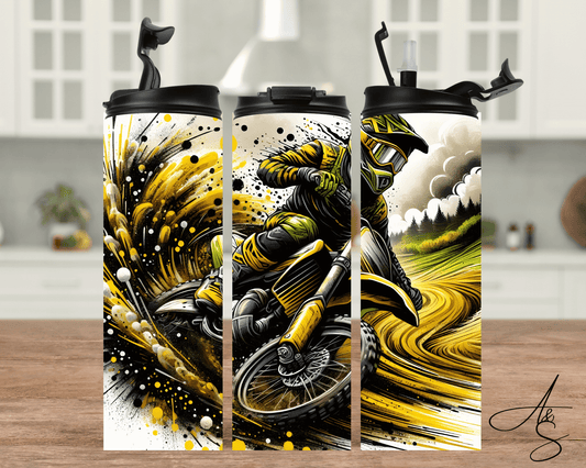Motocross jaune