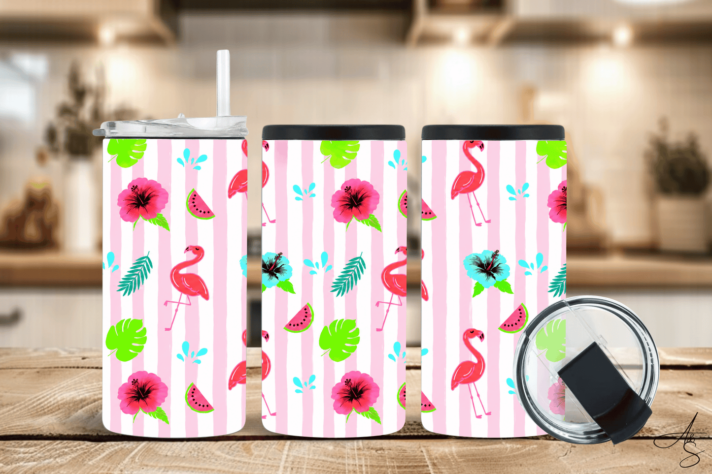 Flamant rose & melon