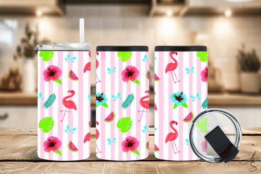 Flamant rose & melon