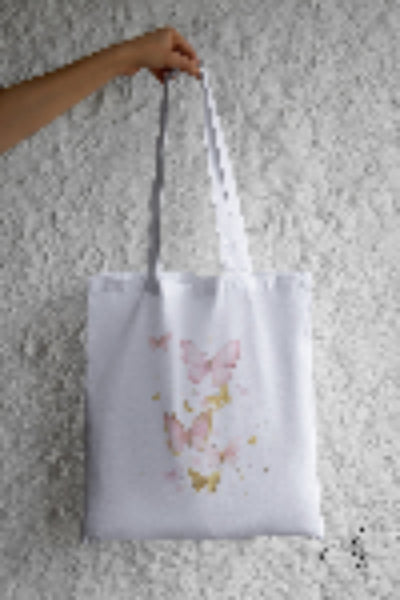 Papillon rose & or