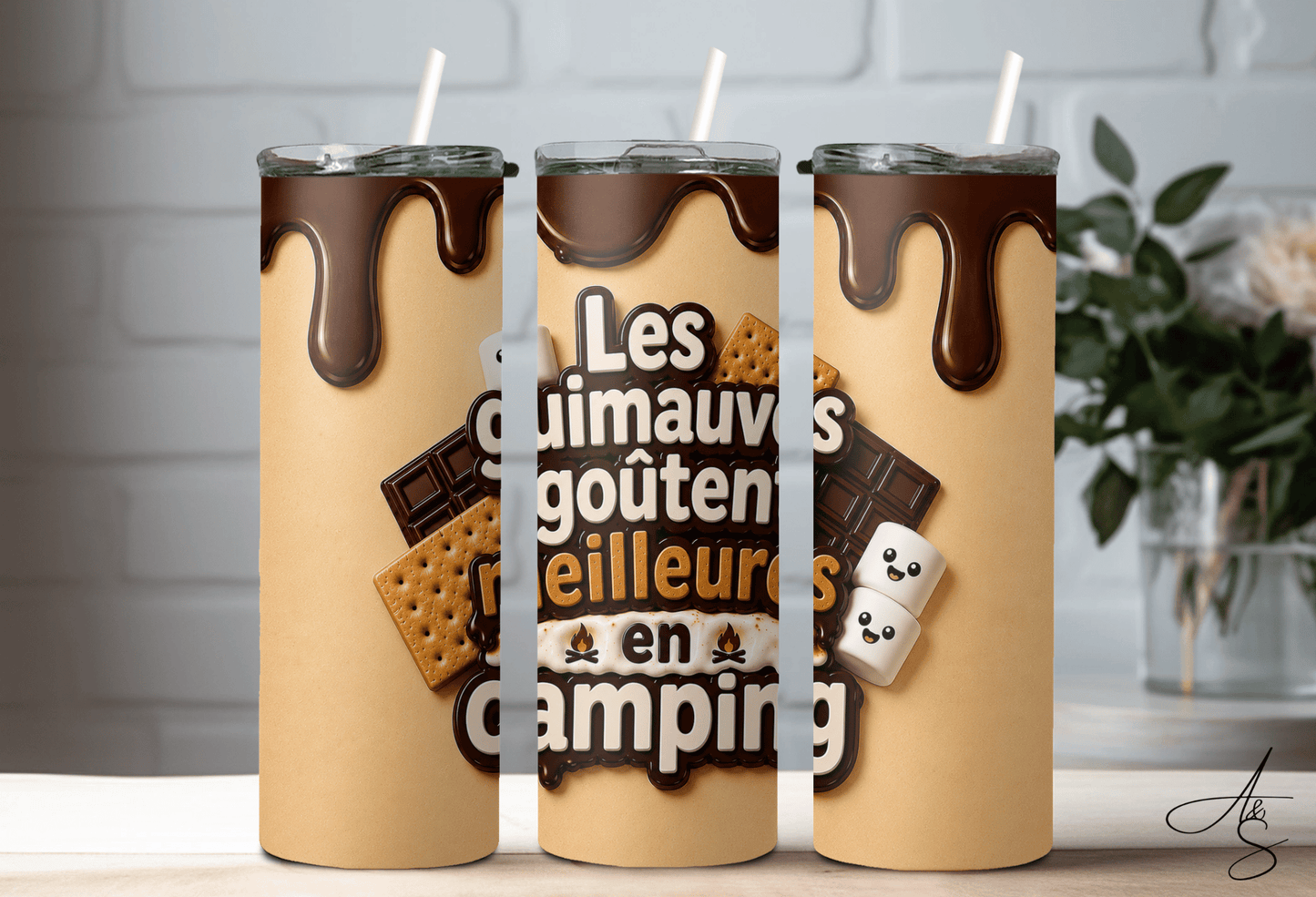 Les guimauves goûtent meilleurs en camping