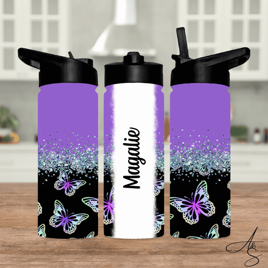 Papillon mauve