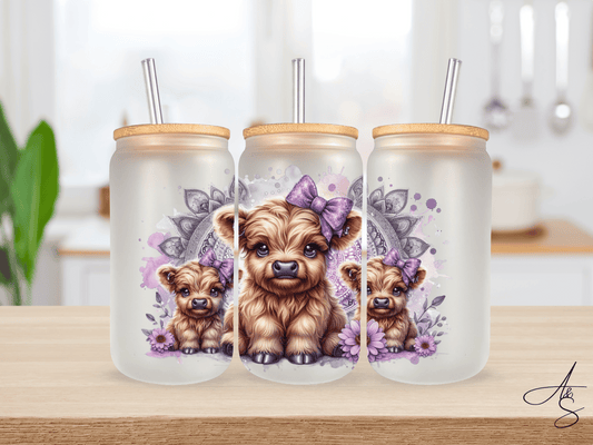 Bébé Highland mauve