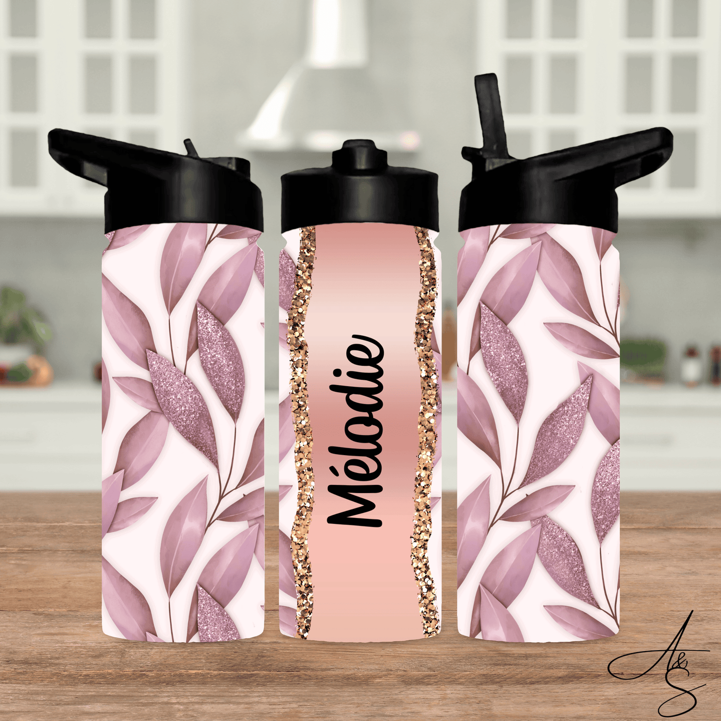 Feuille rose gold personnalisable