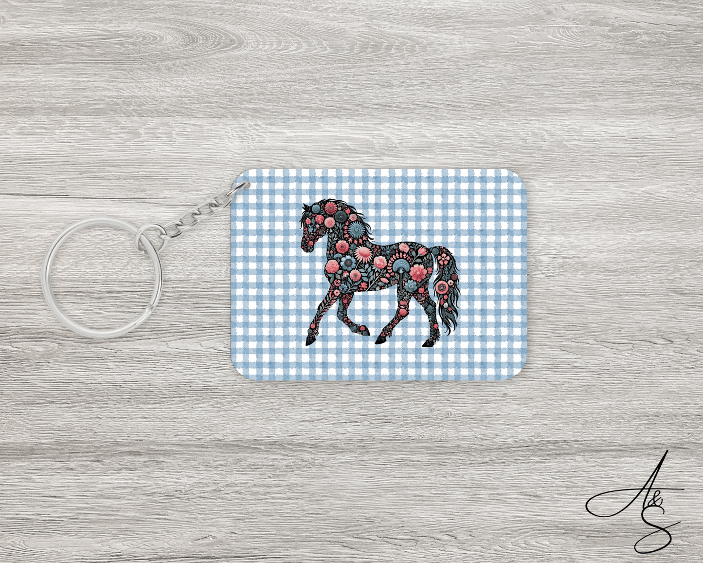 Cheval fleuri