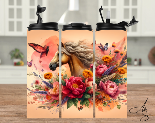Cheval & fleurs