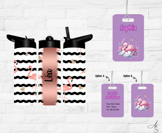 Ensemble flamant rose