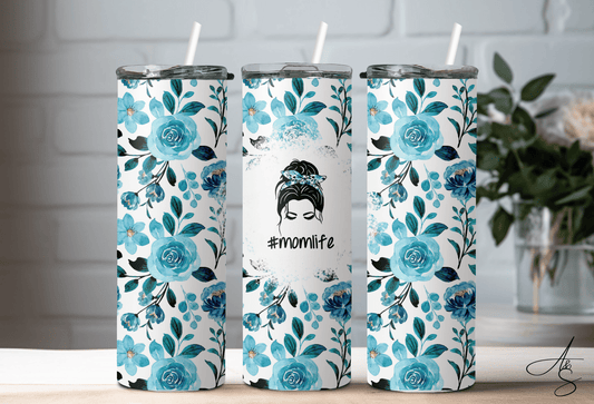 #Momlife fleur bleu