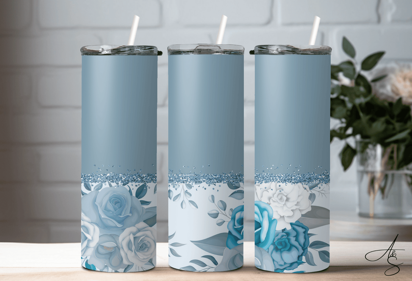 Fleur bleu vintage