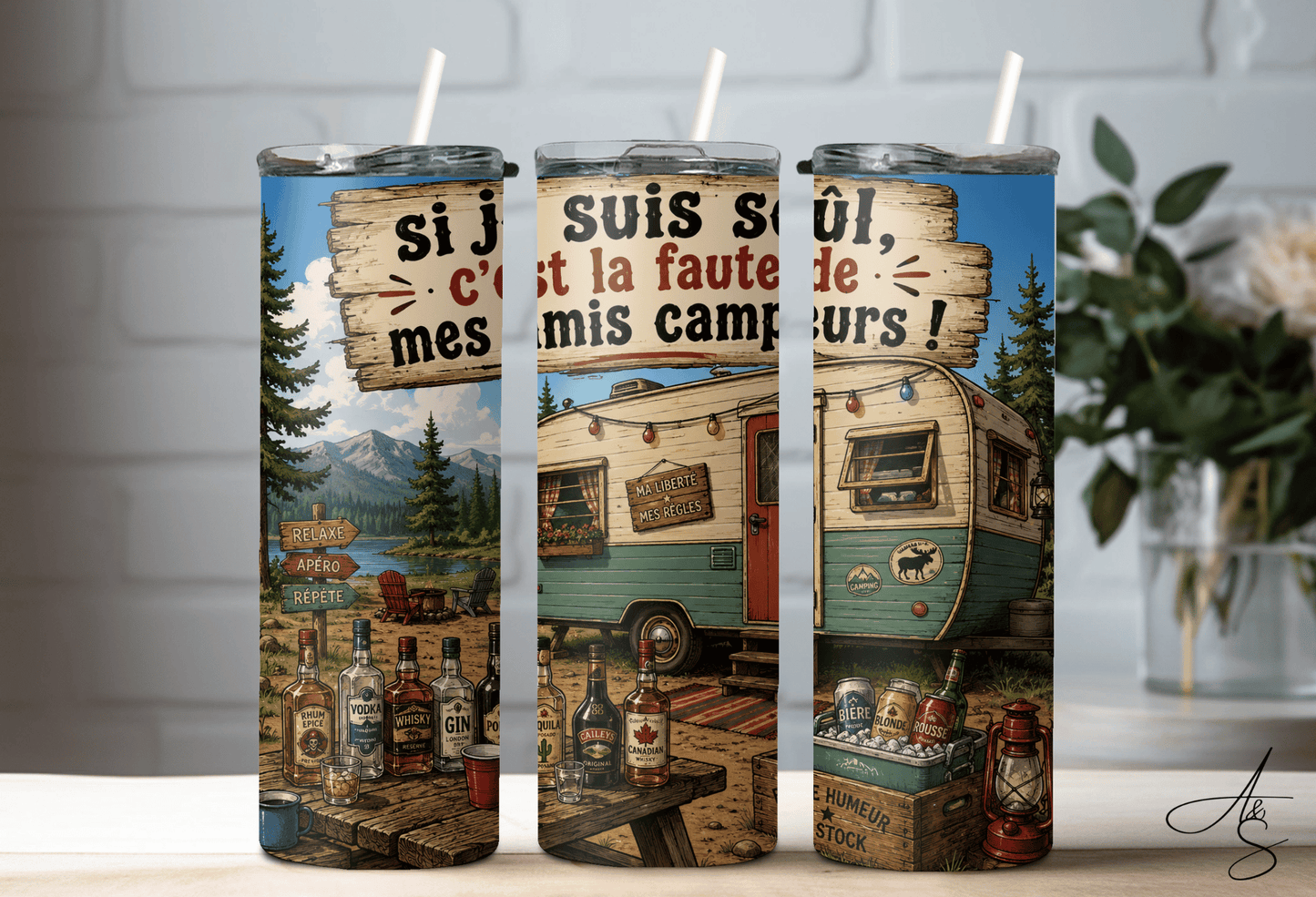 Si je suis soûl, c’est la faute de mes amis campeurs