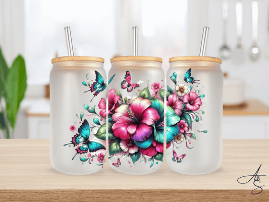 Hibiscus & papillons
