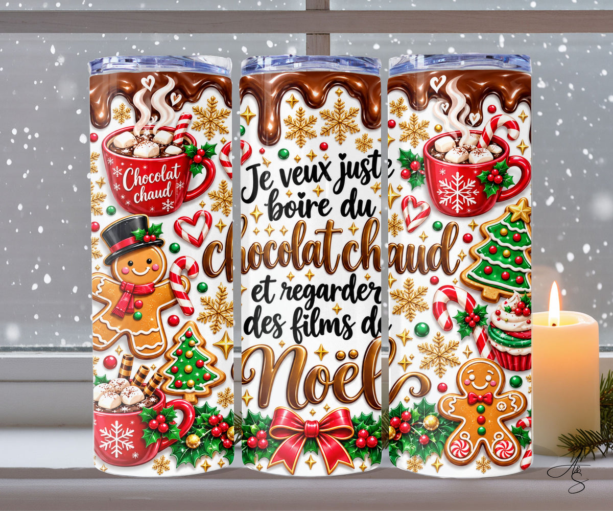 Je veux juste boire du chocolat chaud et regarder des films de Noël