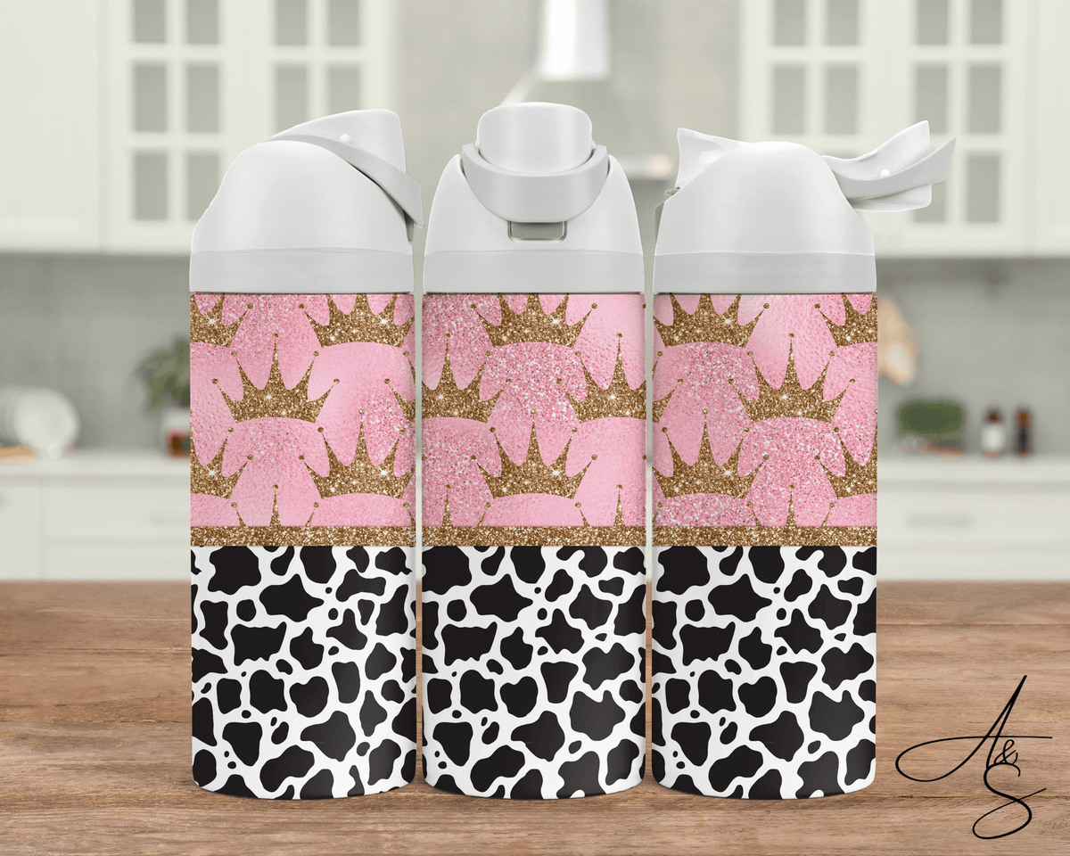Couronne et motif de vache