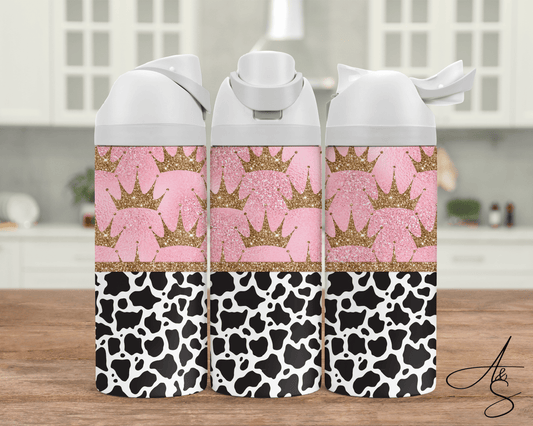 Couronne et motif de vache