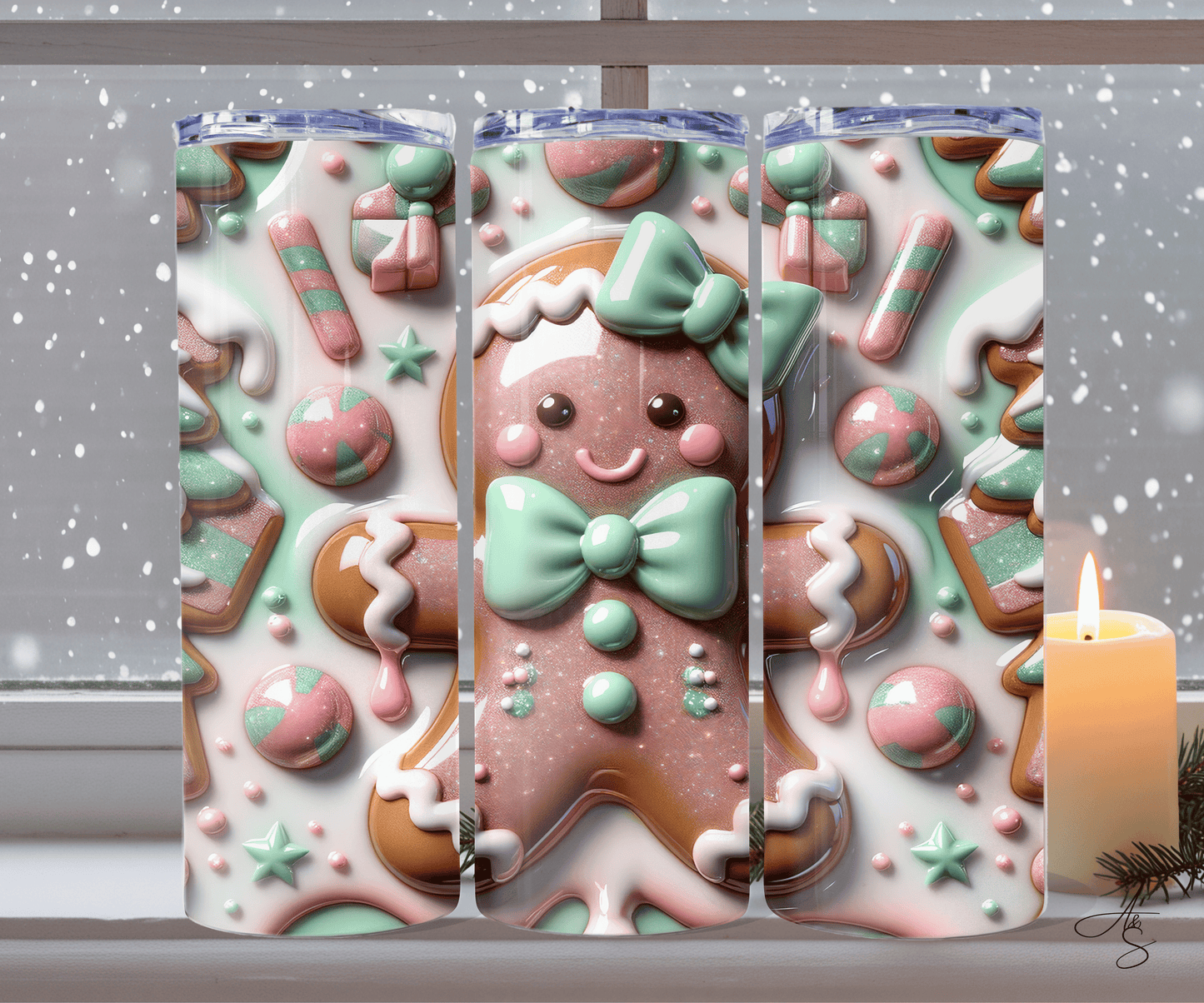 Pain d’épices rose & vert