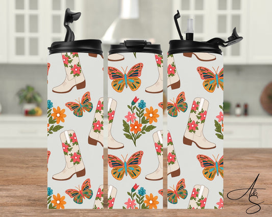 Papillons & bottes de cowgirl