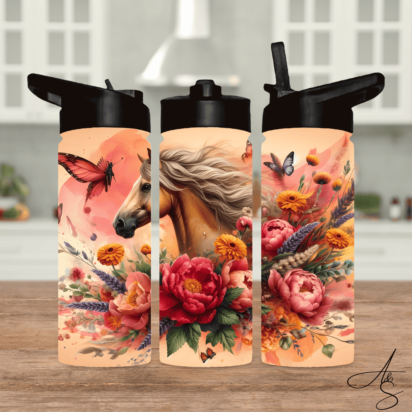 Cheval & fleurs