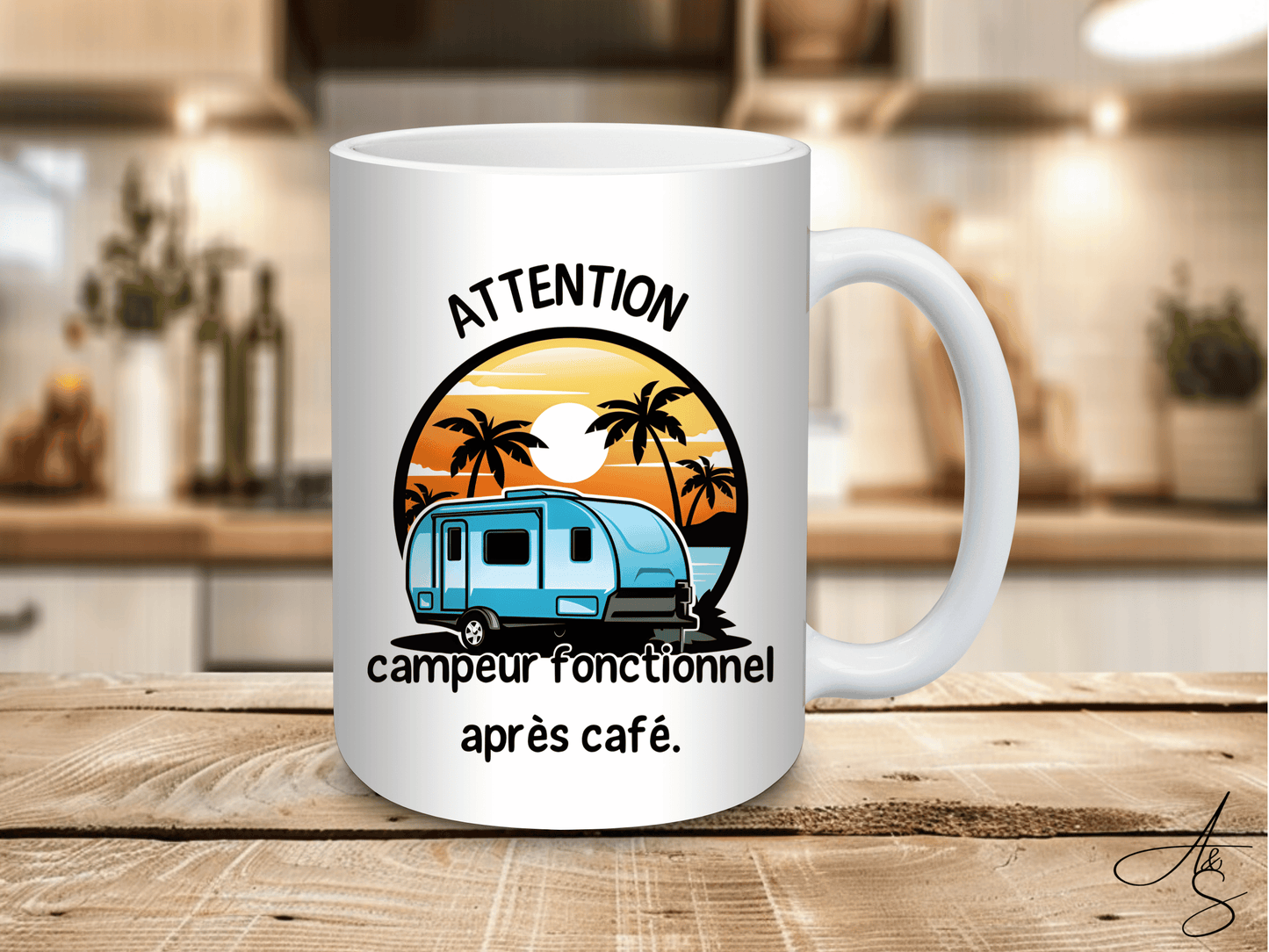 Attention campeur fonctionnel après le café