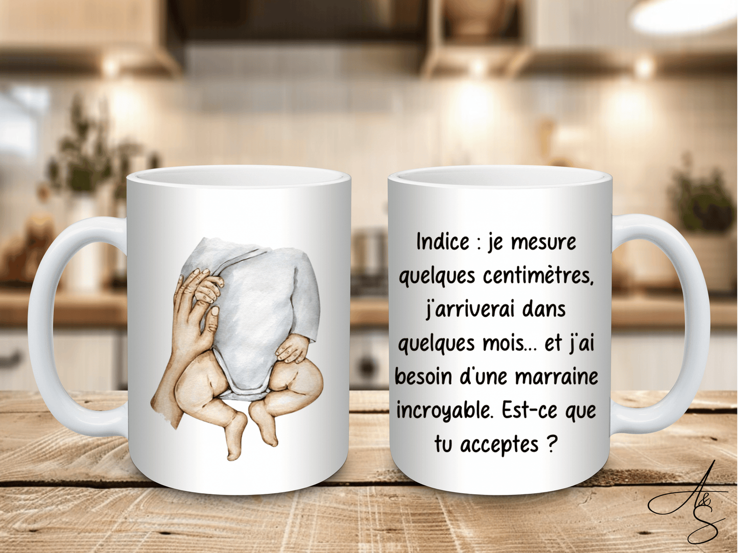 Annonce de grossesse marraine