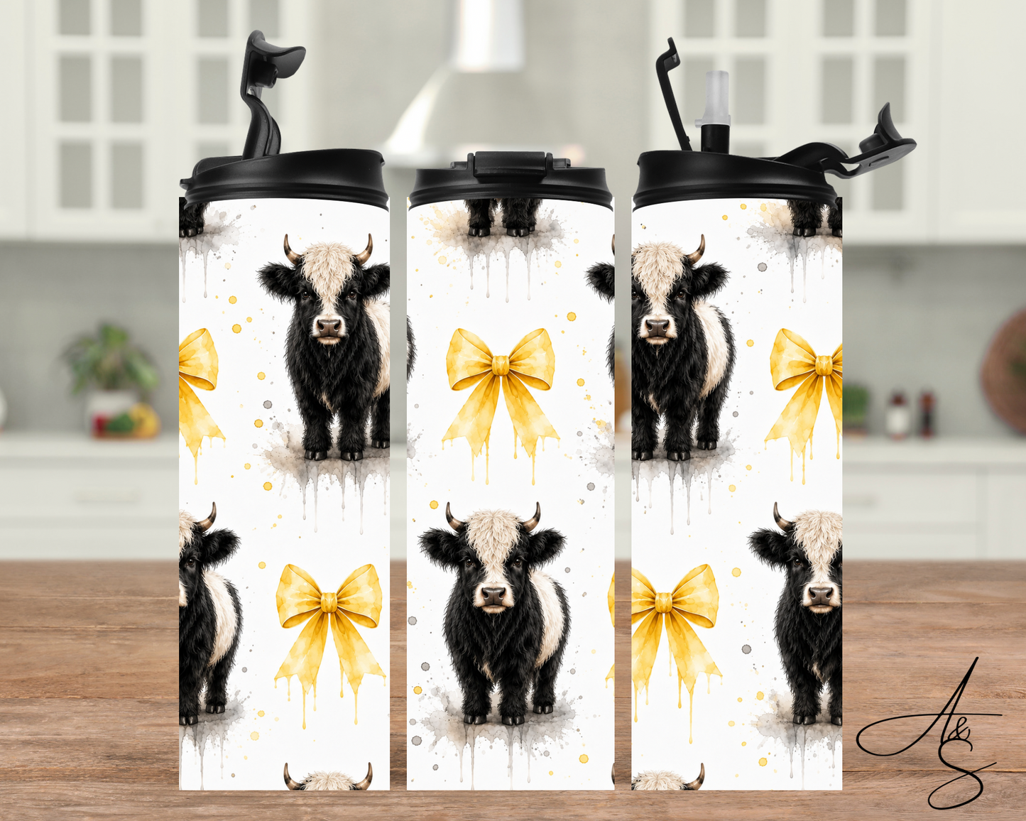 Vache & boucle jaune