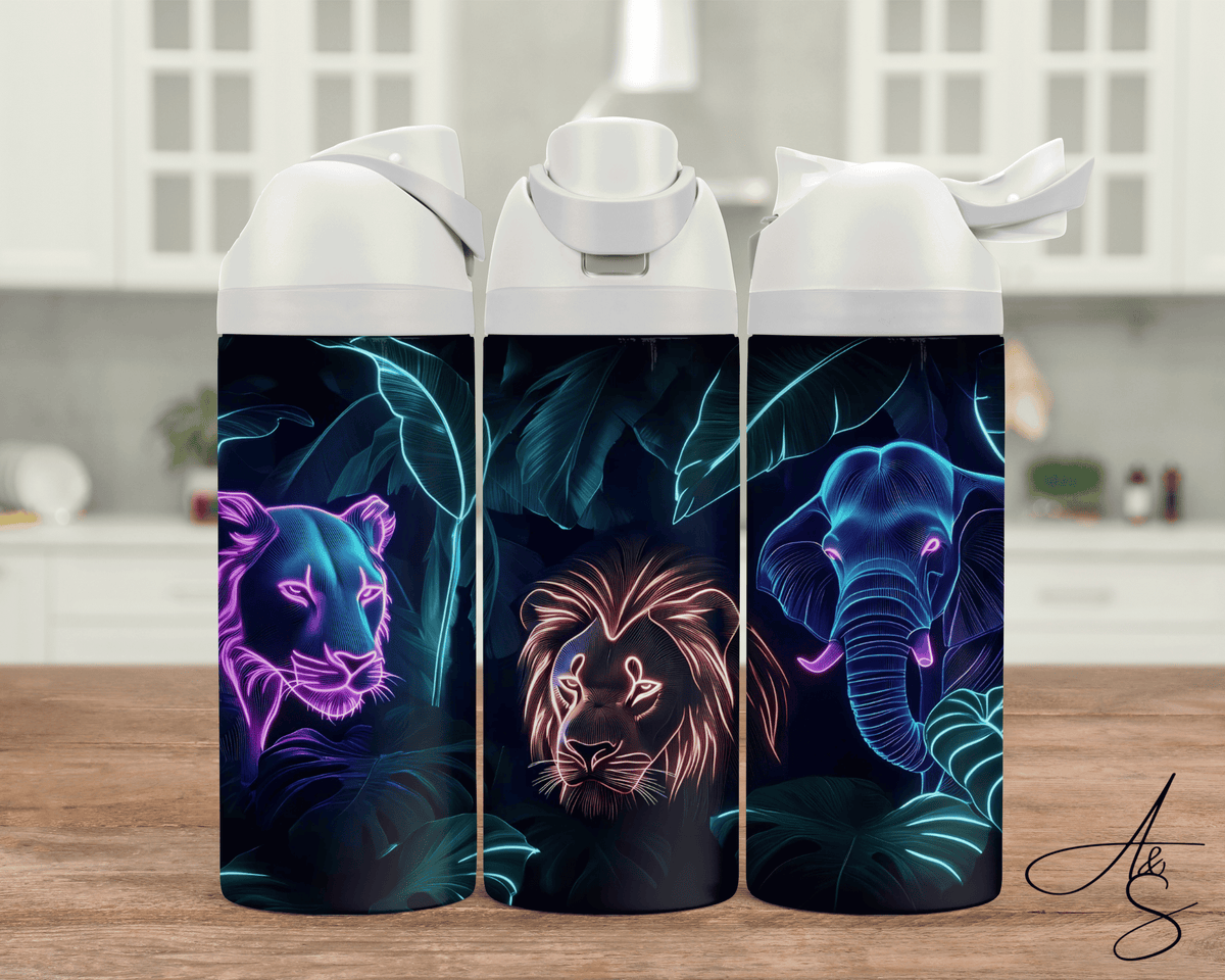 Animaux de la jungle néon