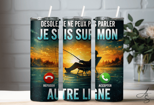 Désolé je ne peux pas parler je suis sur mon autre ligne