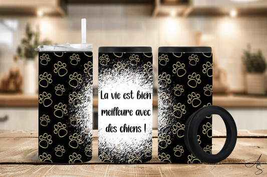La vie est bien meilleure avec des chiens