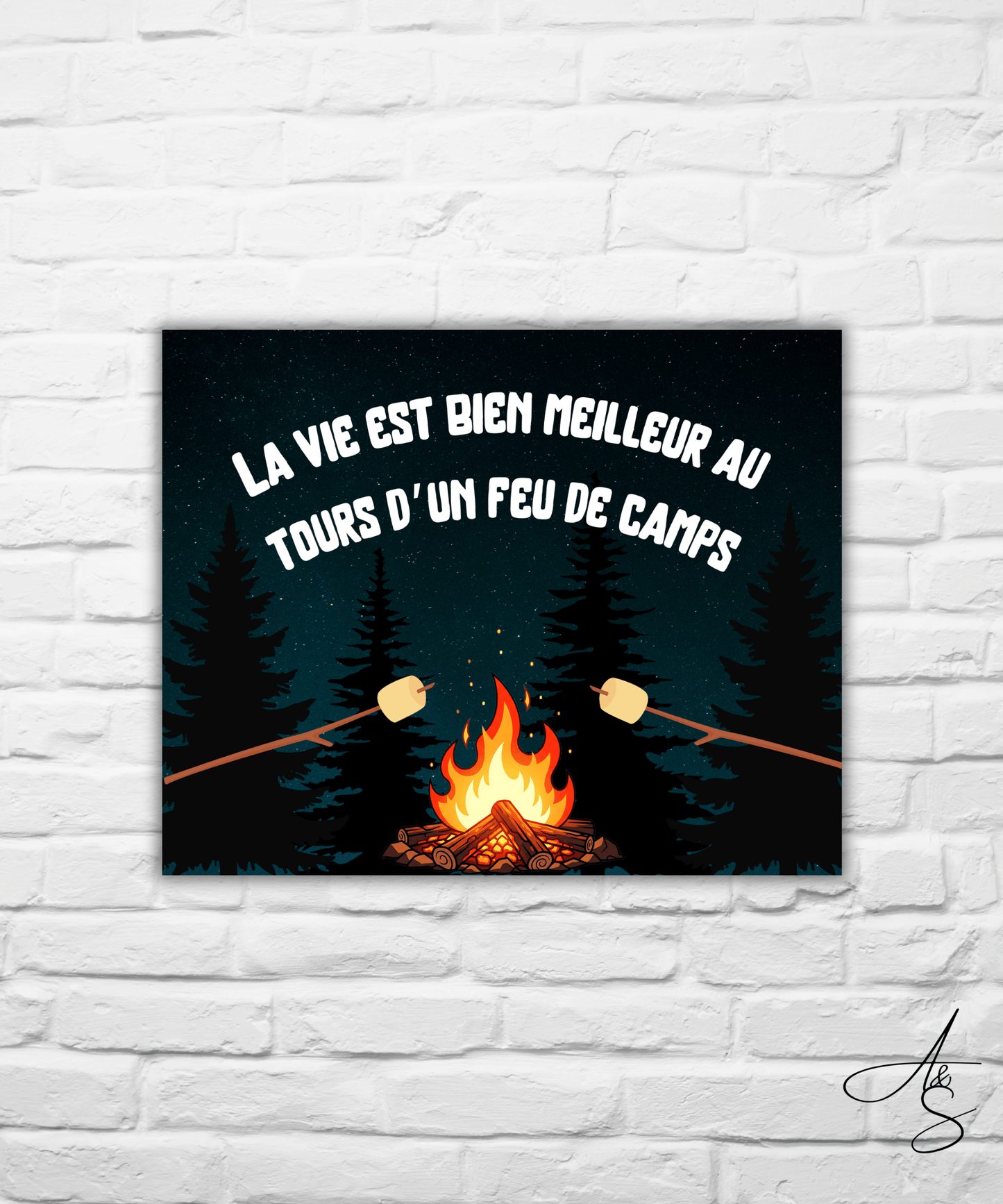 La vie c’est bien meilleur au tours d’un feu de camps