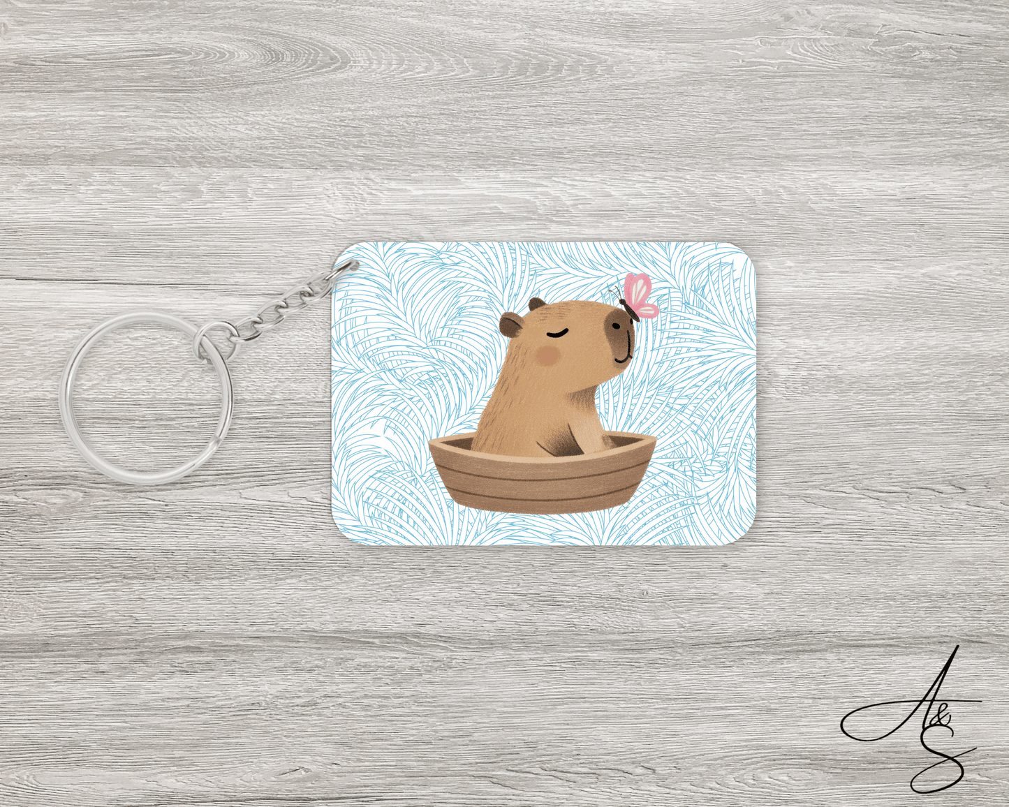 Capybara & papillon