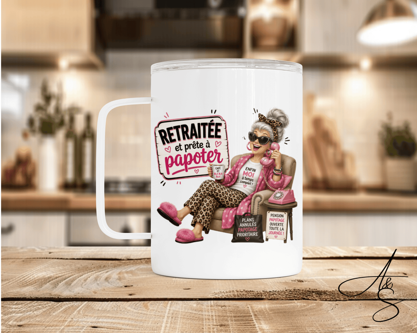 Retraitée et prête à papoter