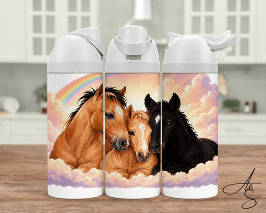 Cheval & nuage rose