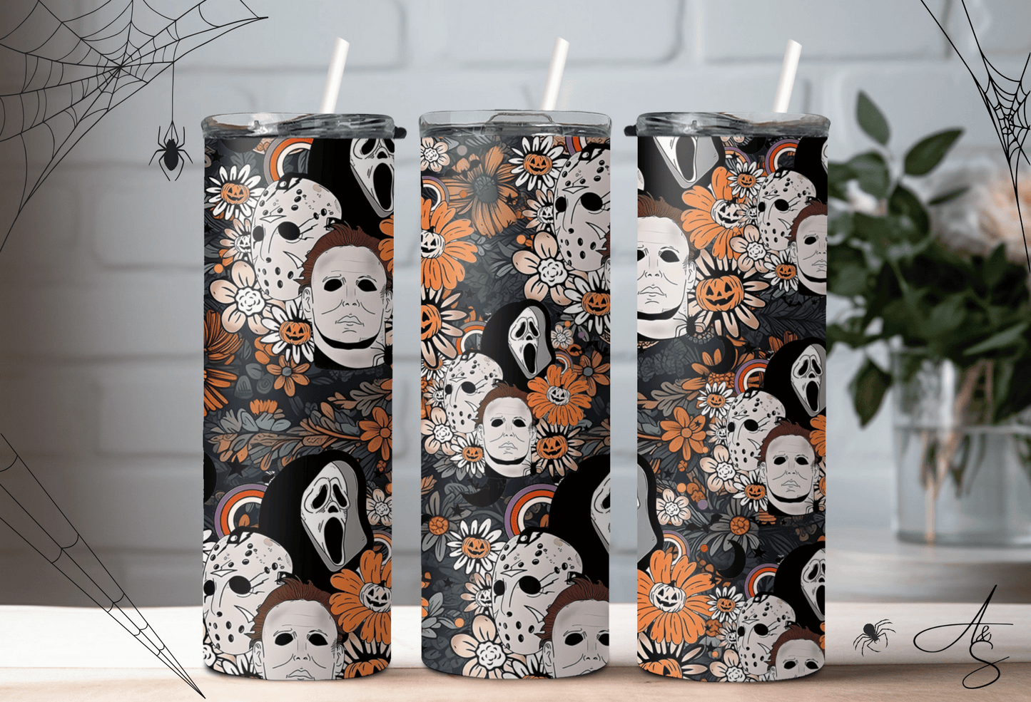 Fleurs orange & Halloween