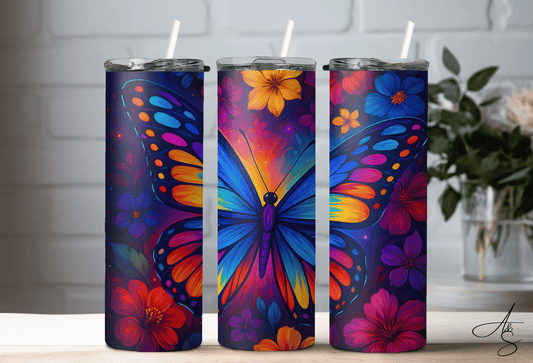 Papillon néon