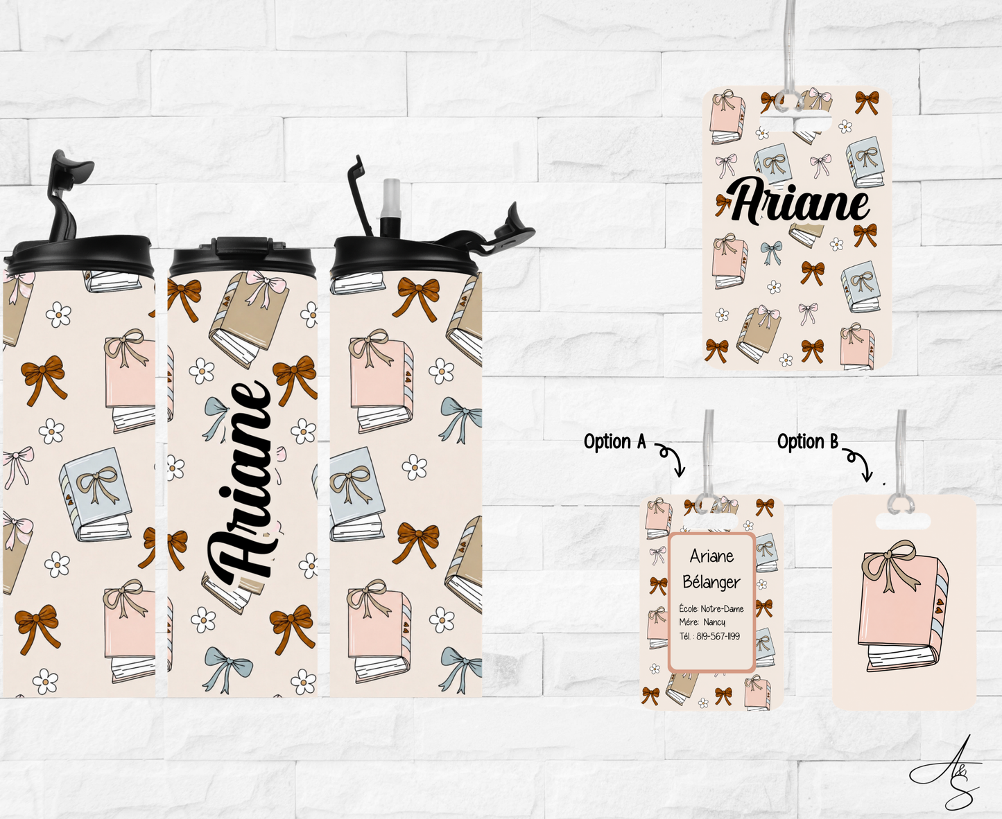 Ensemble livres & boucles