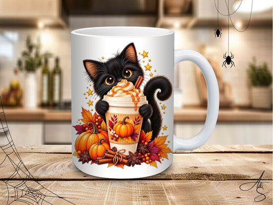 Chat noir d’automne