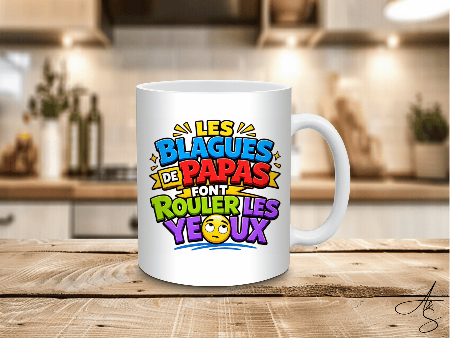 Les blagues de papa font rouler les yeux