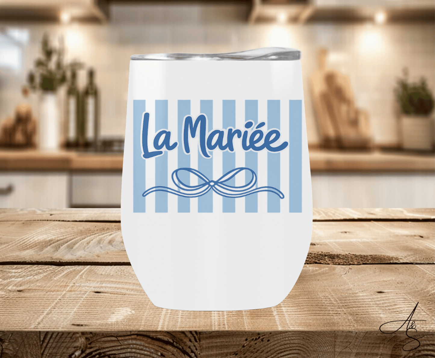 La mariée/Demoiselle d’honneur bleu