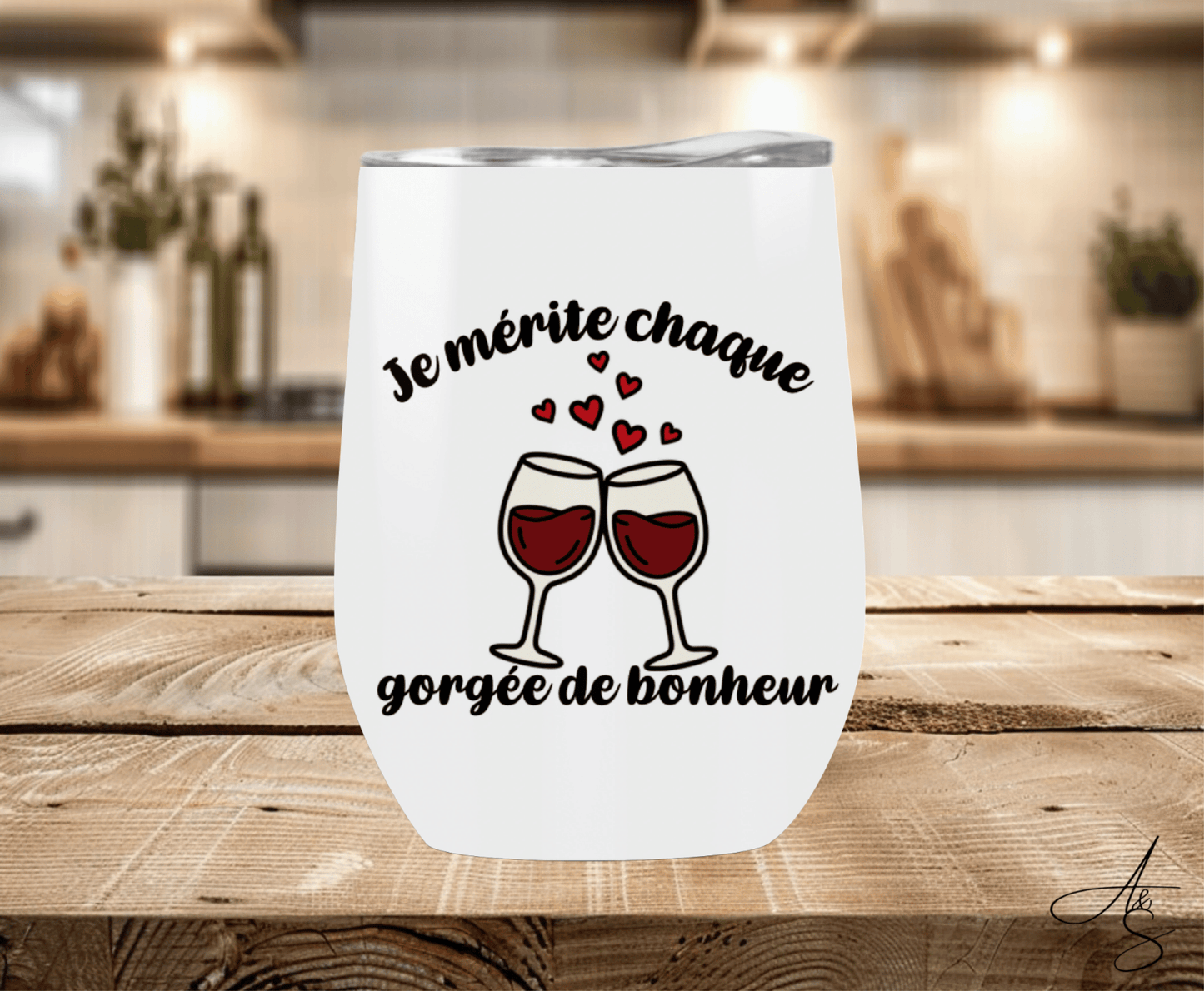 Je mérite chaque gorgée de bonheur