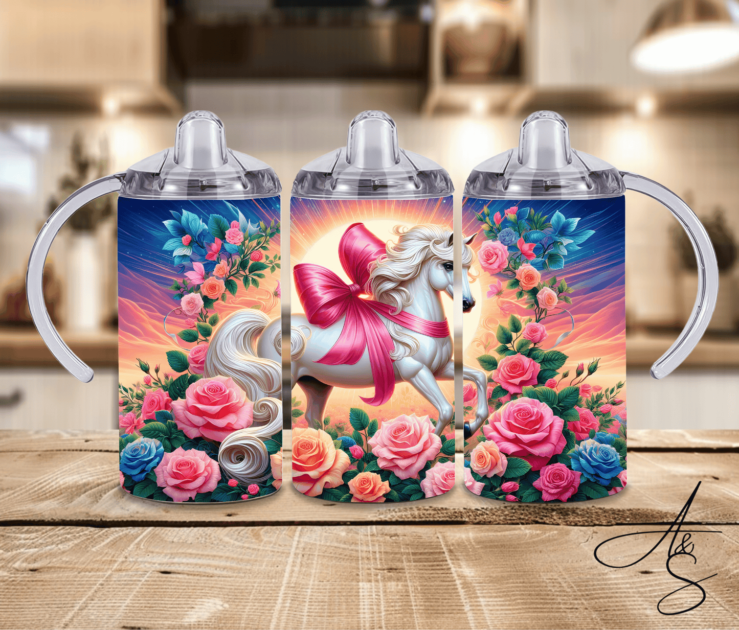 Cheval & roses