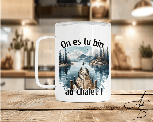 On est tu bin au chalet !