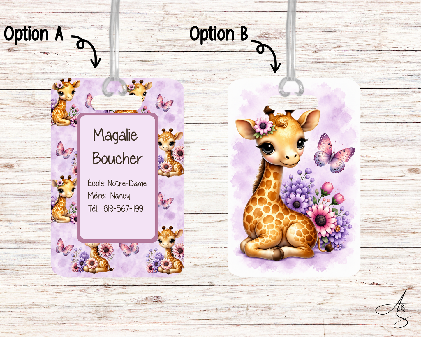 Ensemble girafe