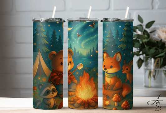 Animaux de forêt en camping