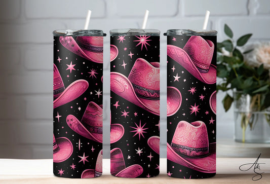 Chapeau de cowgirl rose