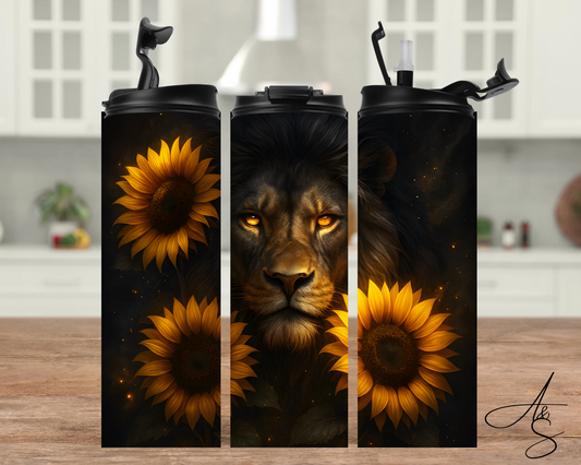 Lion & tournesols