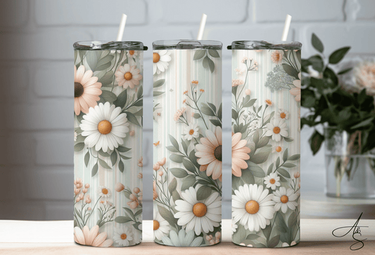 Marguerite blanche & rose