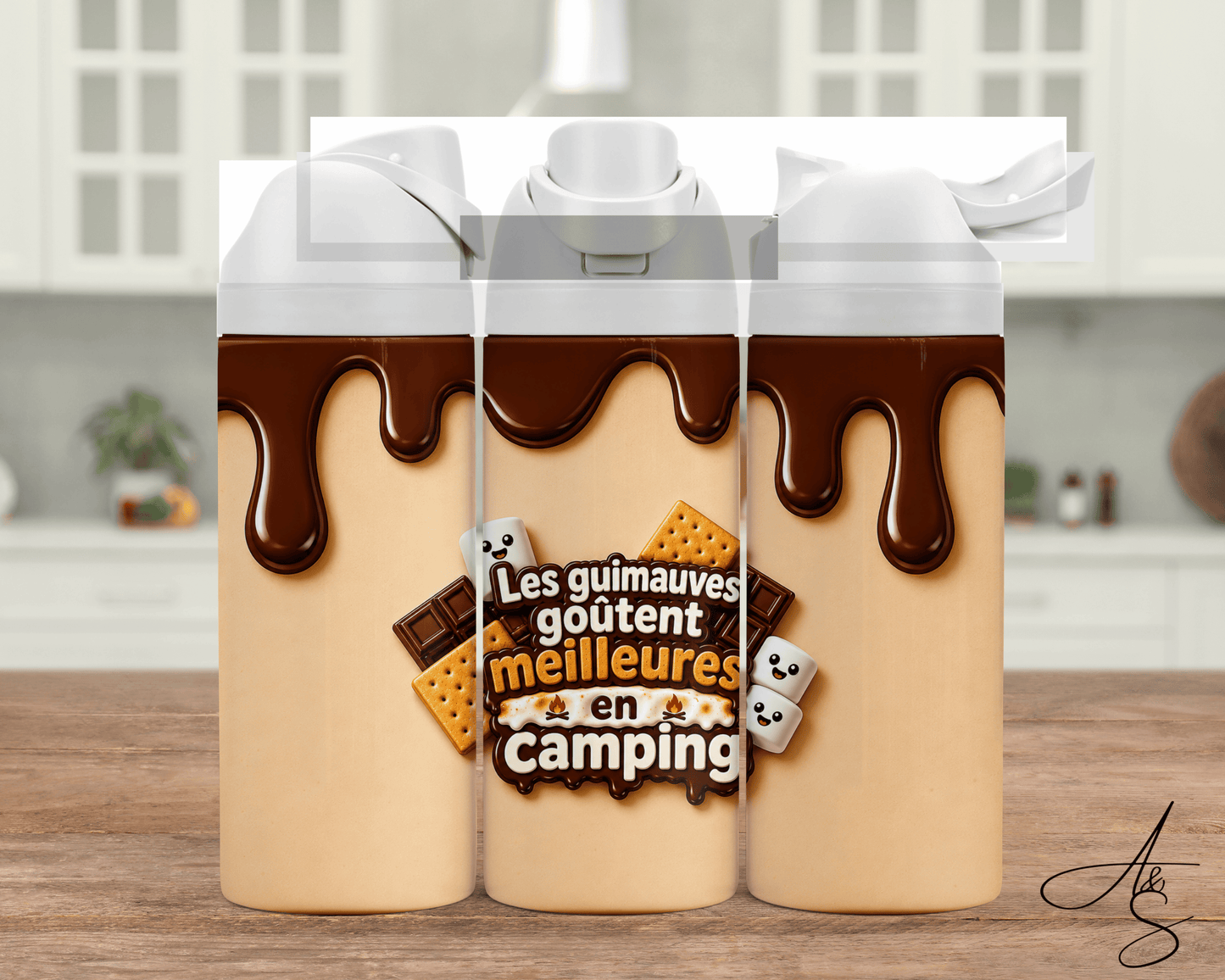 Les guimauves goûtent meilleurs en camping