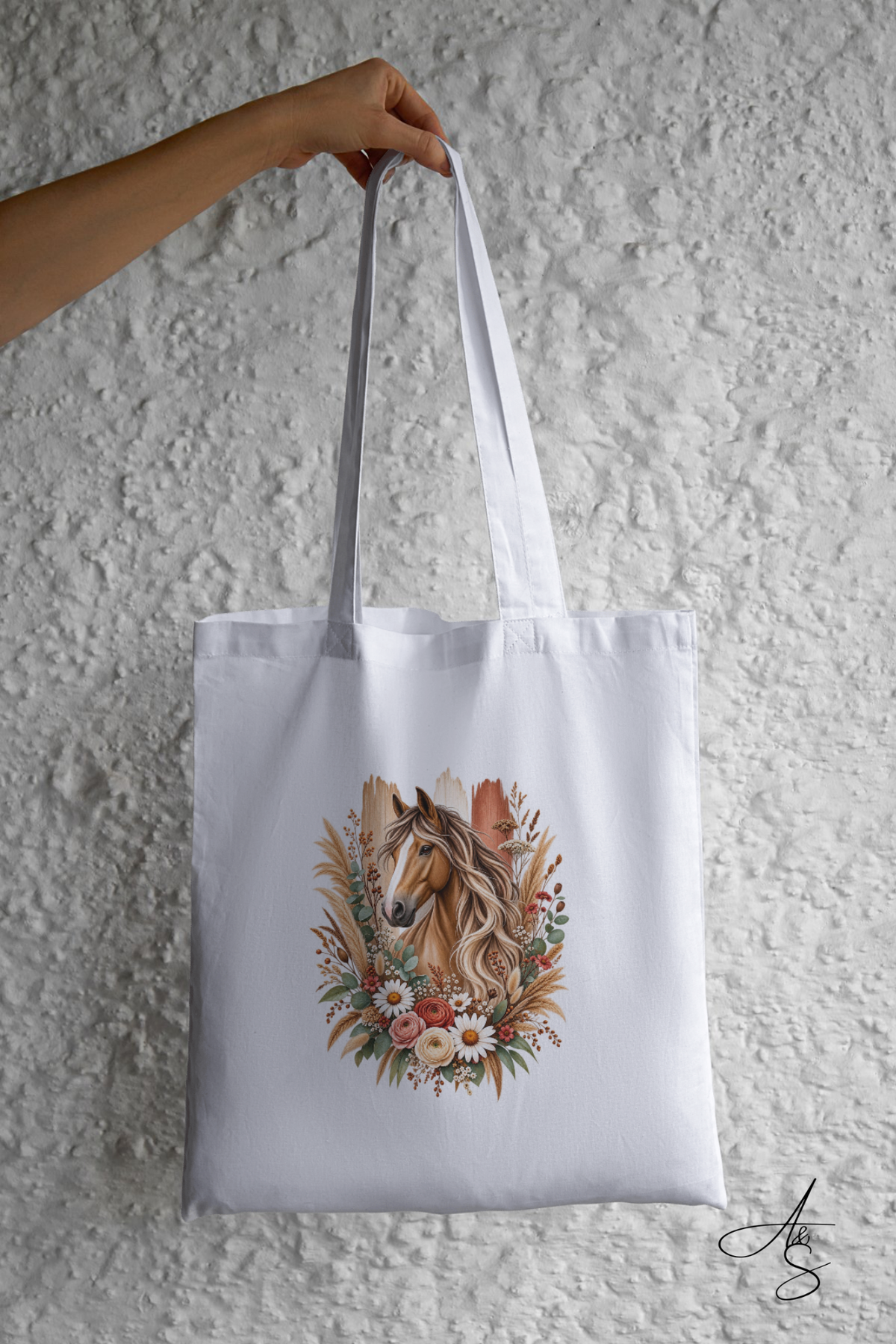 Cheval & fleurs