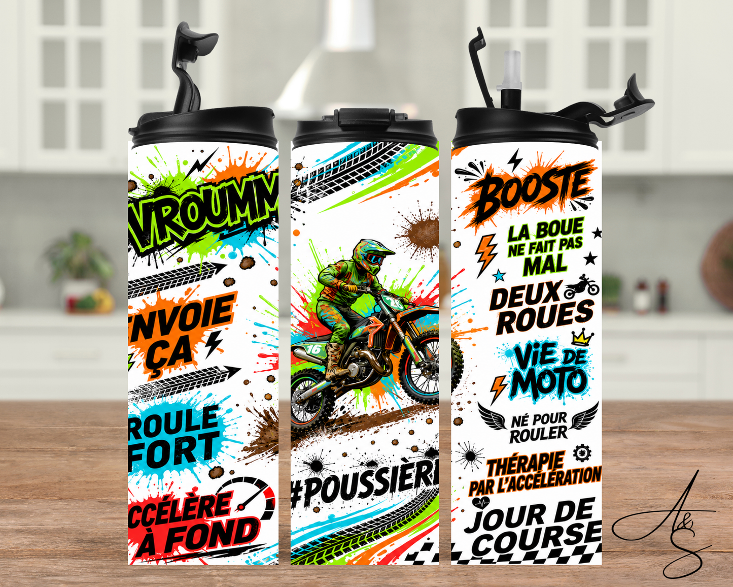Motocross coloré