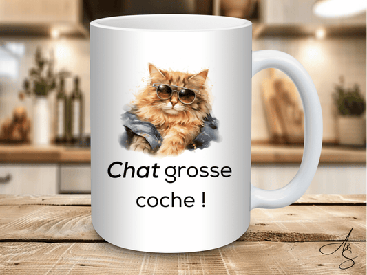 Chat grosse coche