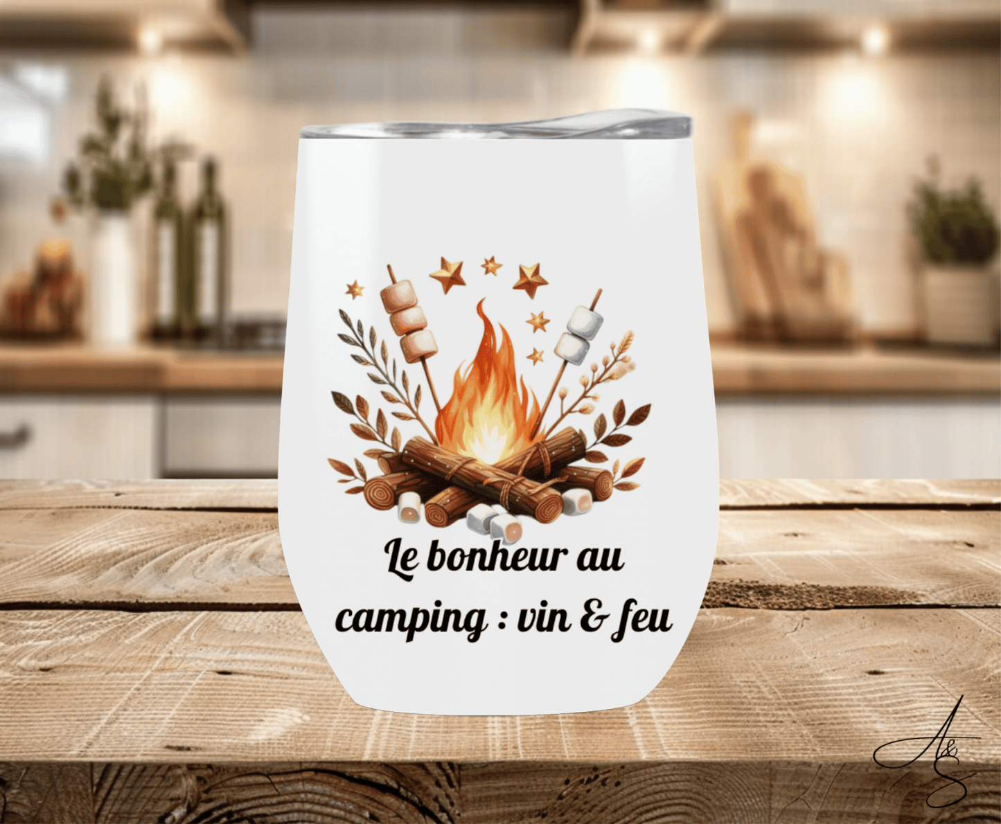 Le bonheur au camping : vin & feu